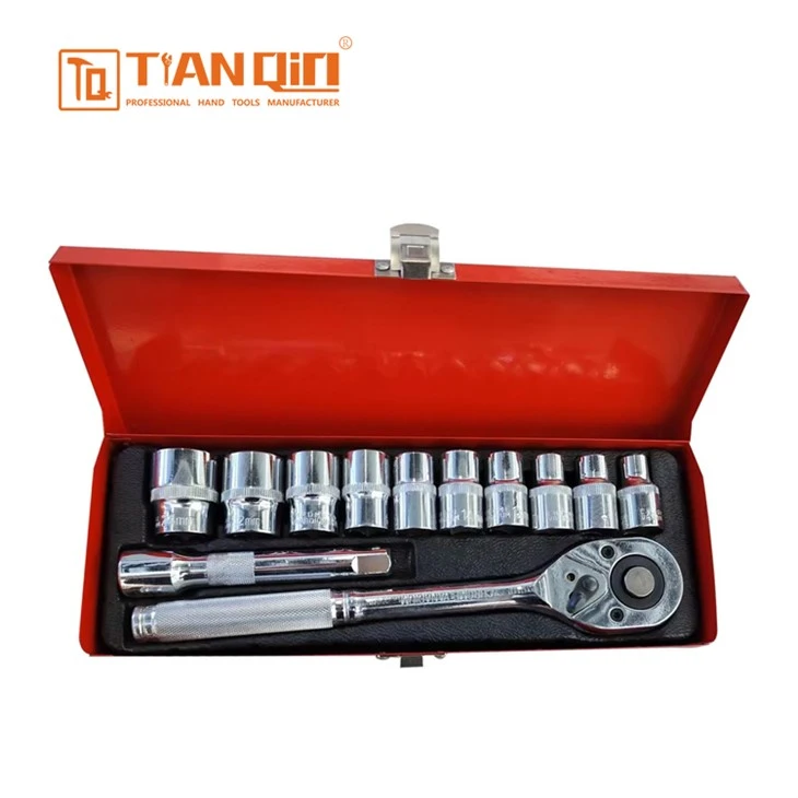 12 PCS Tin Box Socket Wrench Set