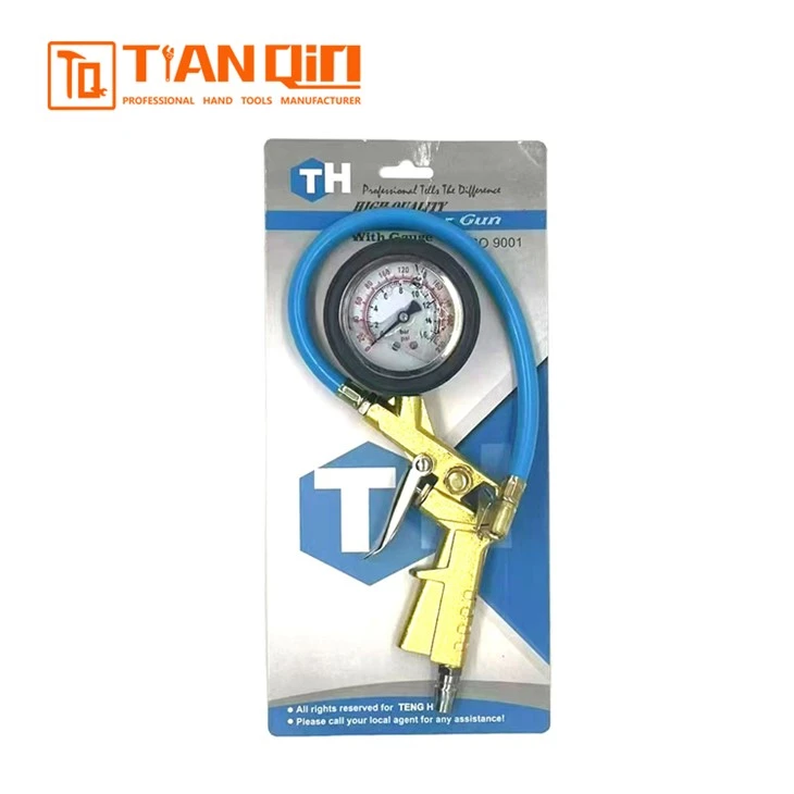 82549American Style Oil Gauge And Tire Pressure Gun (zinc Alloy)